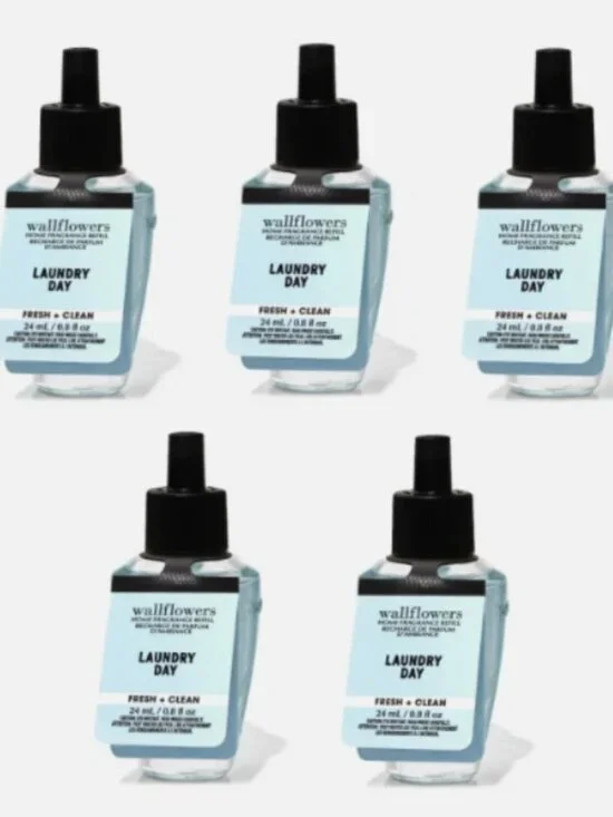Bath and Body Works Laundry Day Wallflower Fragrance Refill Lot of 5 - Picture 2 of 2